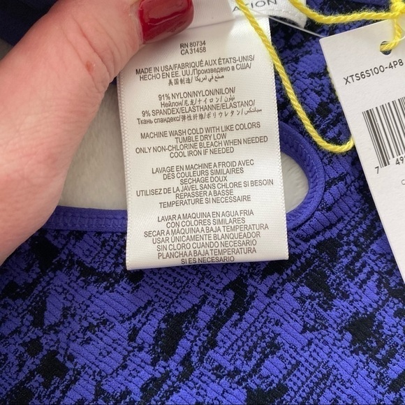 BCBGeneration NWT One Shoulder Long Sleeve Mini Bodycon Party Dress Blue Size XS - Picture 9 of 10